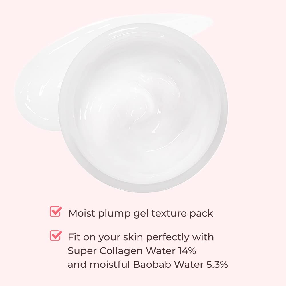ETUDE Moistfull Collagen Sleeping Pack highlights Super Collagen Water for nourishment