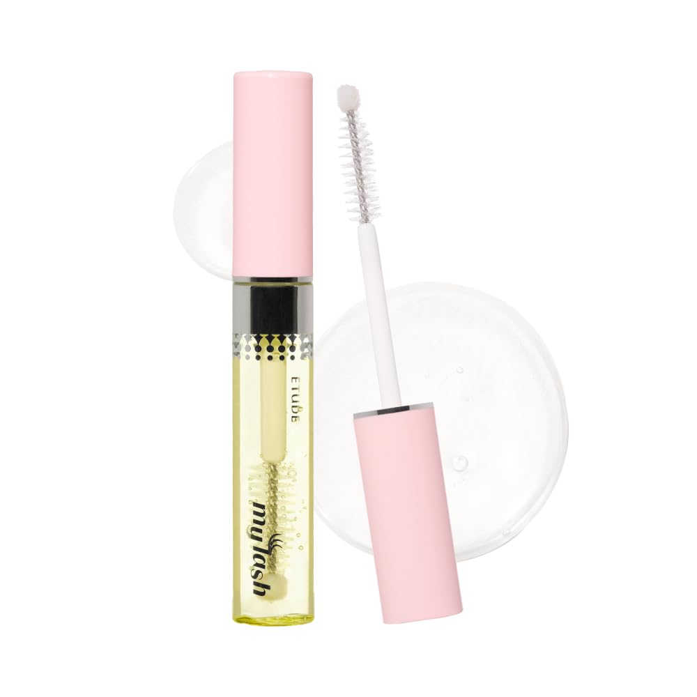ETUDE My Lash Serum bottle pour demonstrates easy daily lash care.
