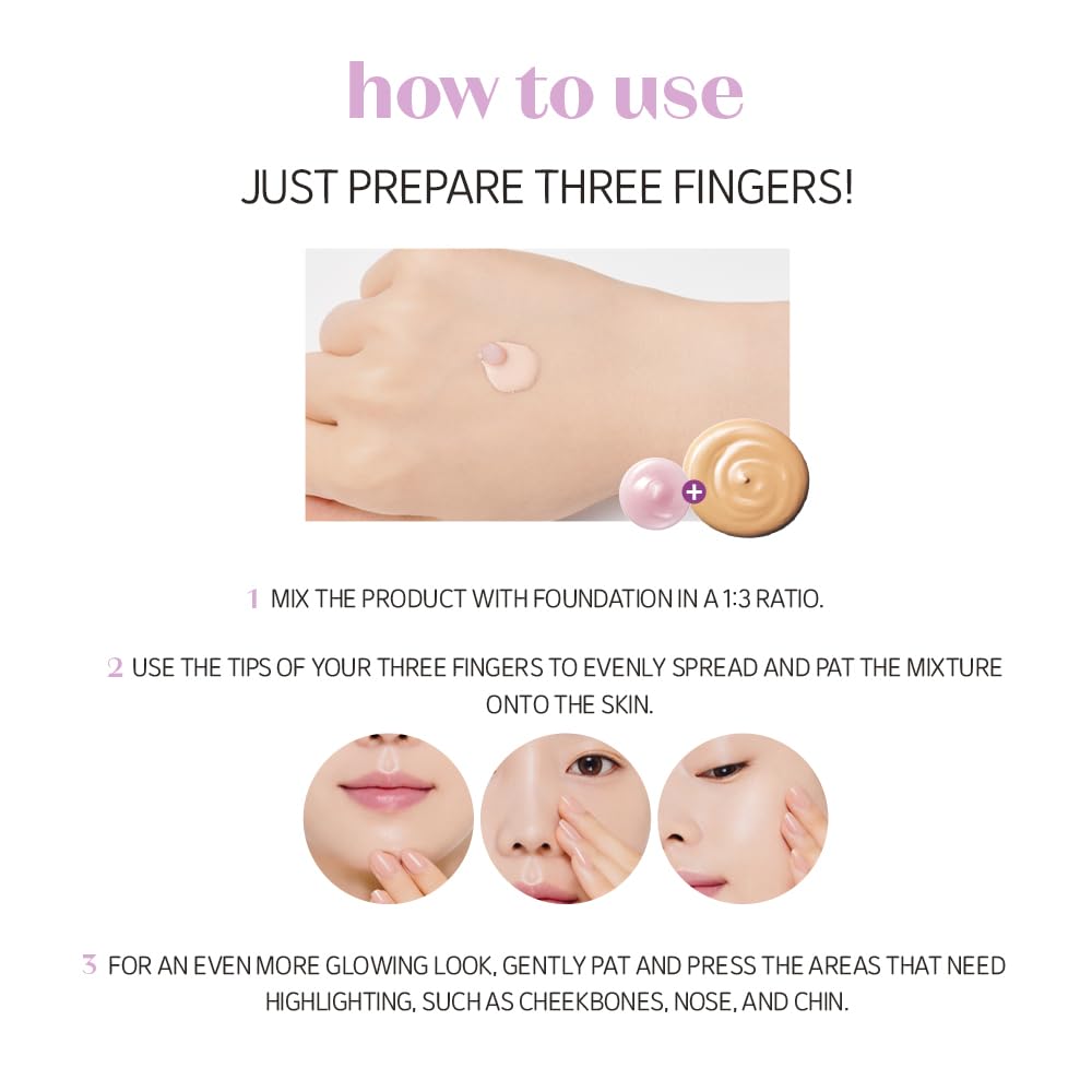 ETUDE Nymph Aura Volumer enhances foundation longevity with a smooth, radiant base.