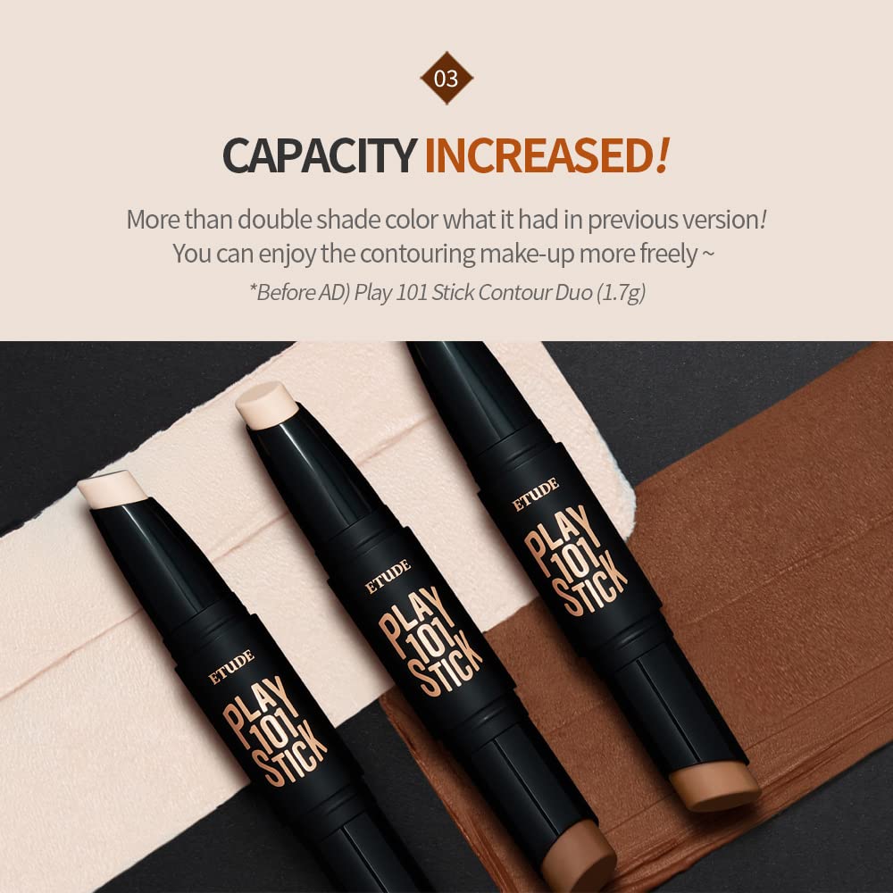 Etude Play 101 Stick Contour Duo suitable for all skin types