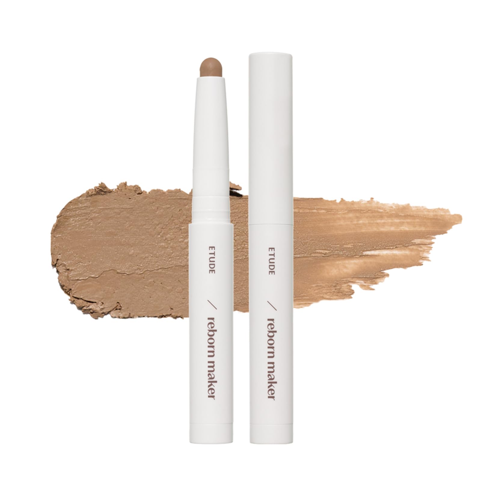 ETUDE Reborn Maker Contour Stick bottle close-up showing creamy formula for travel touch-ups