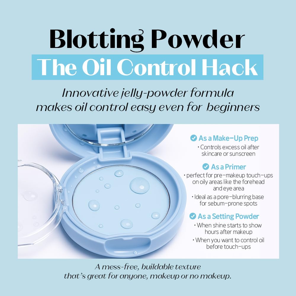 ETUDE SebumSoak Jelly Powder absorbs excess oil without heaviness