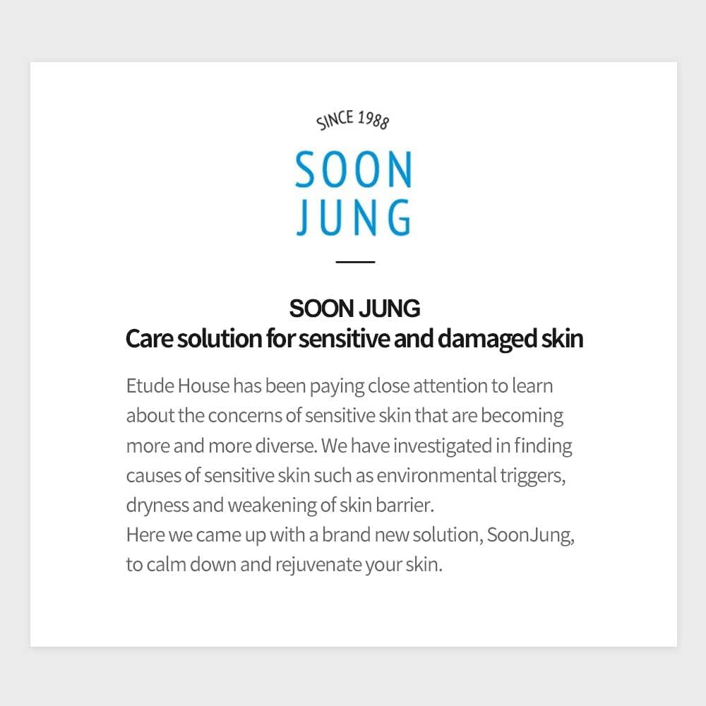 ETUDE SoonJung gel texture—lightweight moisture that absorbs quickly