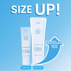 Close-up of SoonJung2x texture showing smooth, fast absorption.