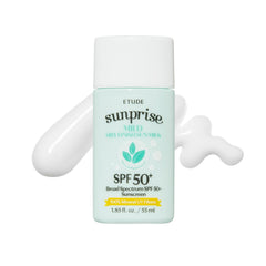 ETUDE Sunprise sunscreen bottle with milky texture for sensitive skin