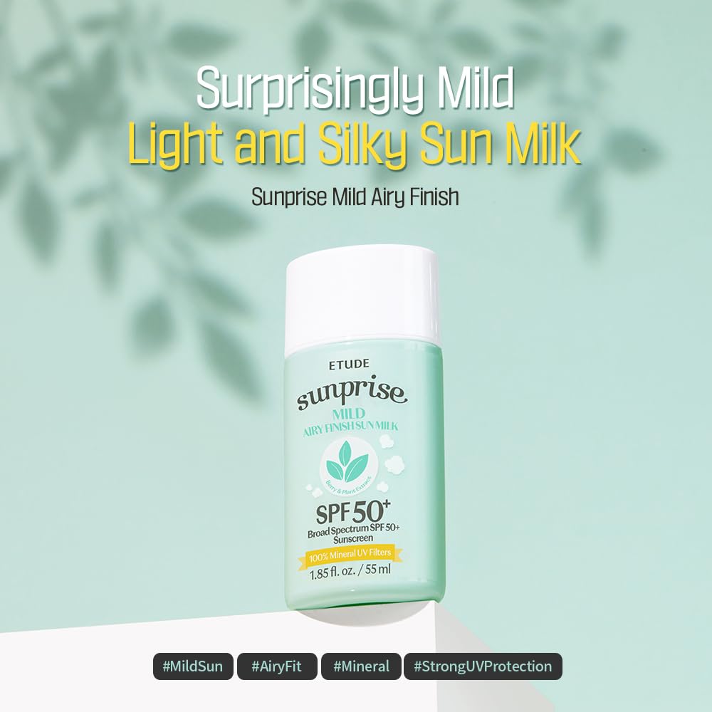 55ml ETUDE Sunprise mineral sunscreen packaging close-up