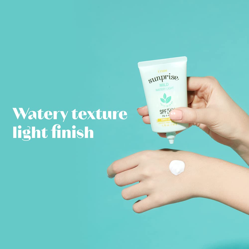 ETUDE Sunprise watery texture swirl on skin demonstrating quick absorption