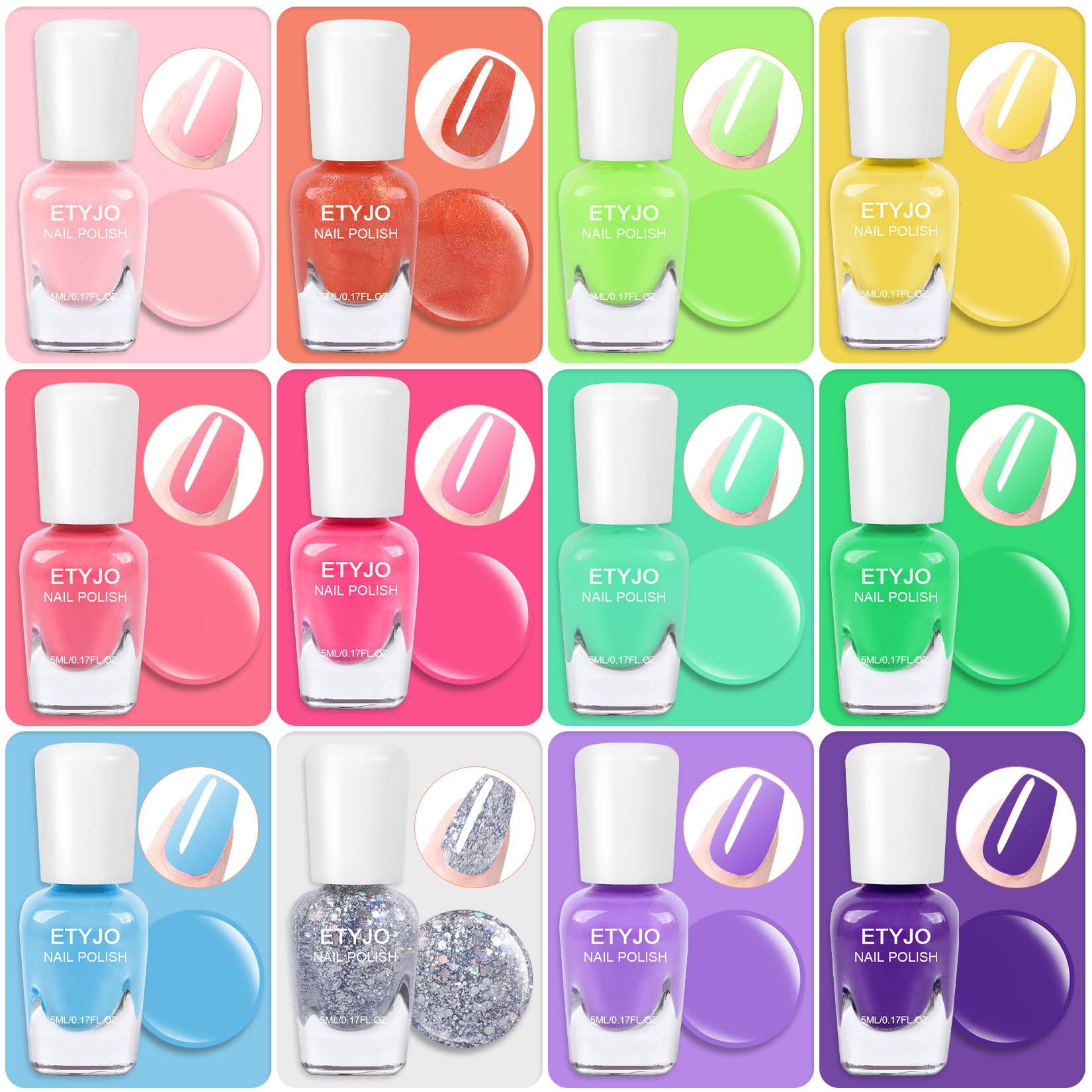 ETYJO polish peel-off removal shown for easy cleanup after play.