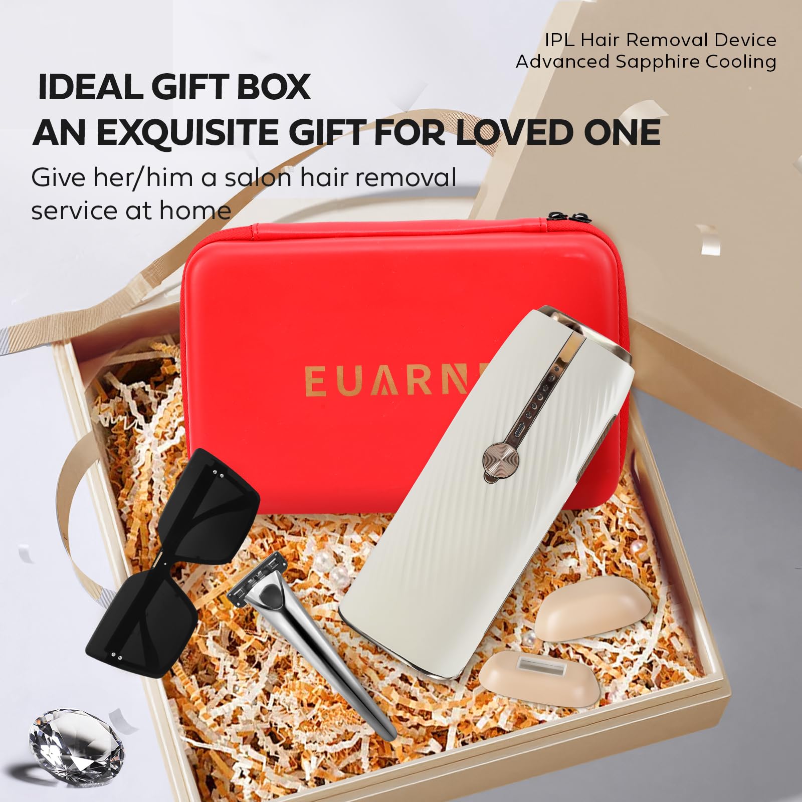 EUARNE packaging and 1-year warranty card included
