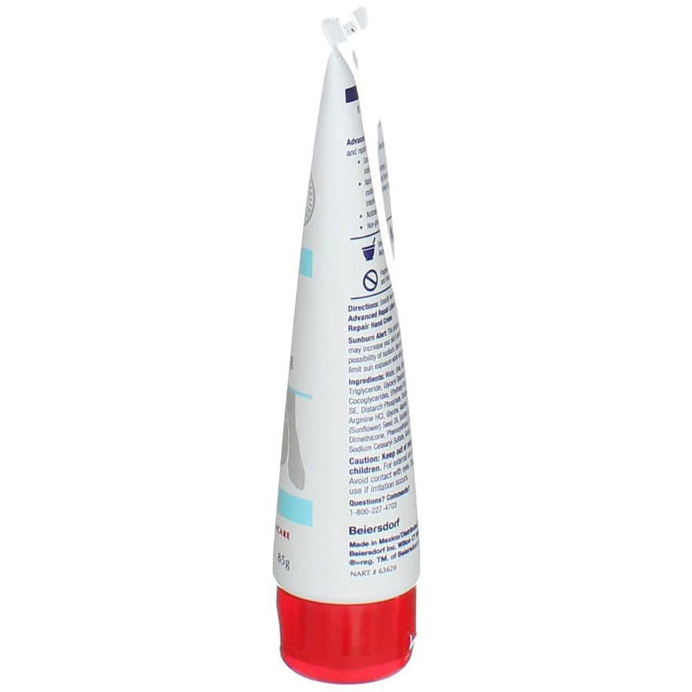 Eucerin Advanced Repair Foot Cream non greasy formula in use