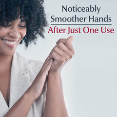 Eucerin Advanced Repair Hand Creme applied; non-greasy finish