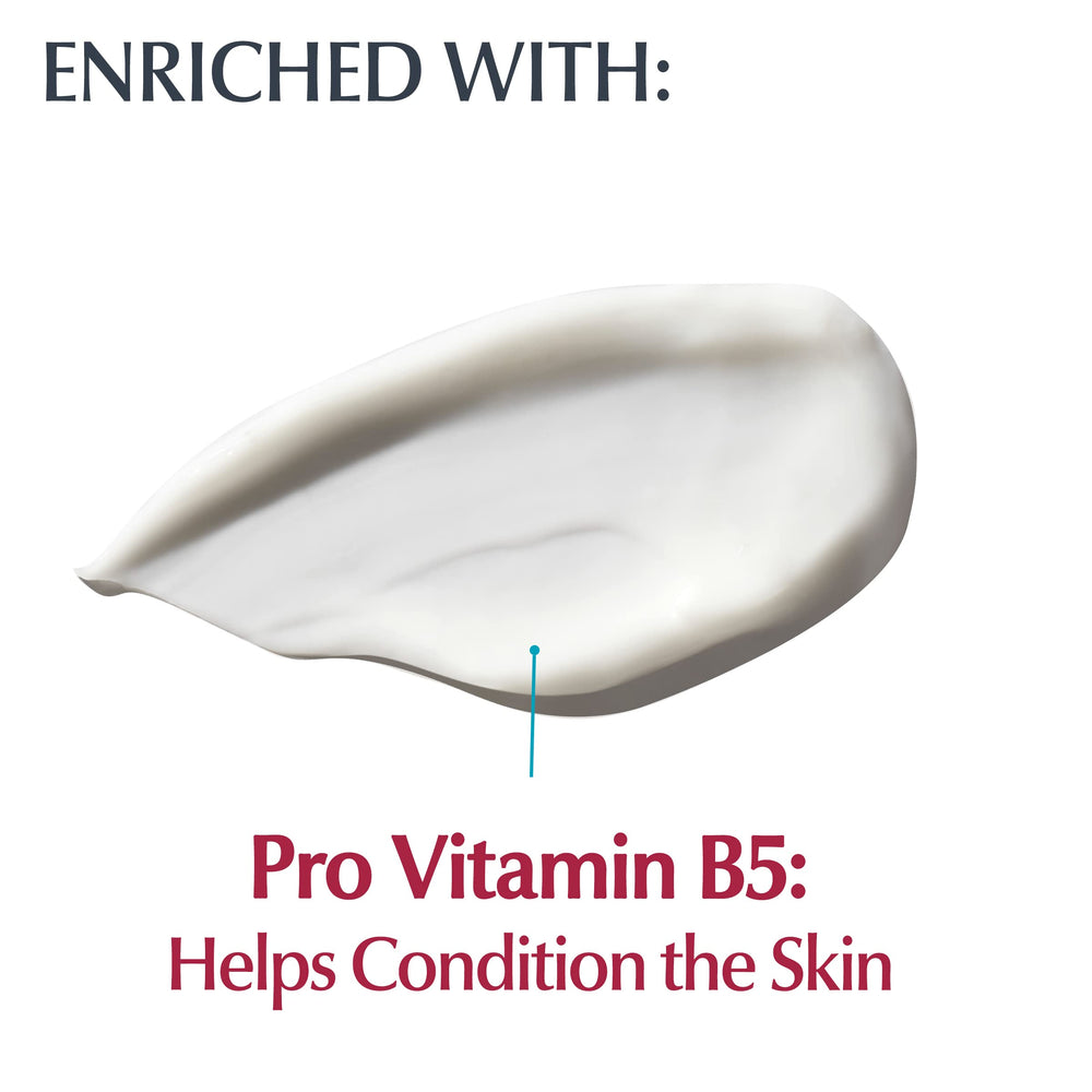 Close-up of Eucerin Gel Cream texture highlights a light, gel-cream feel.