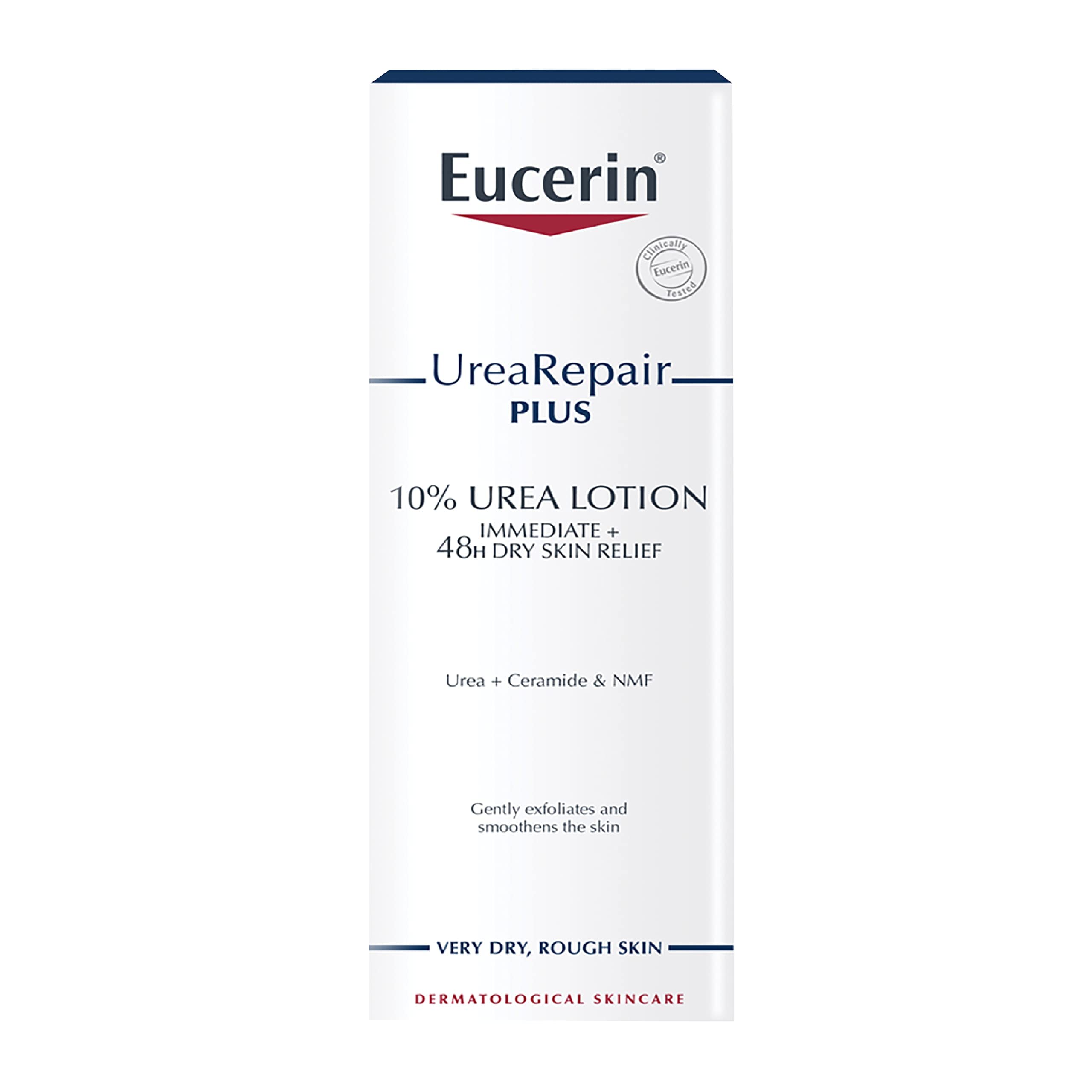 Eucerin Dry Skin Intensive 10% Urea application scene for targeted relief.