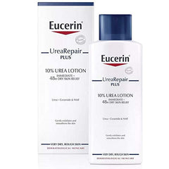 Eucerin Dry Skin Intensive 10% Urea bottle 250ml for deep hydration.