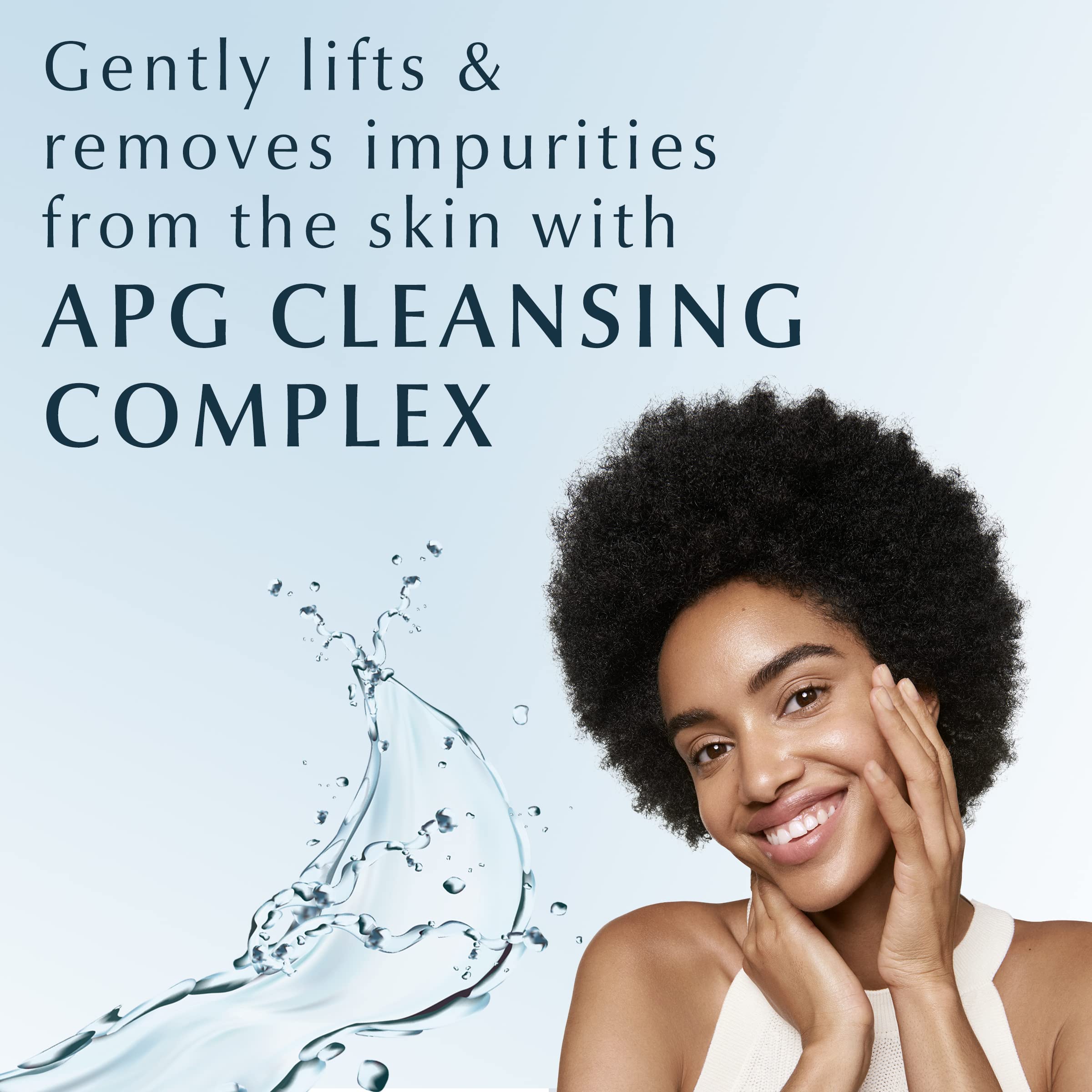 Eucerin Hyaluronic Acid illustration highlights moisture balance in the cleanser