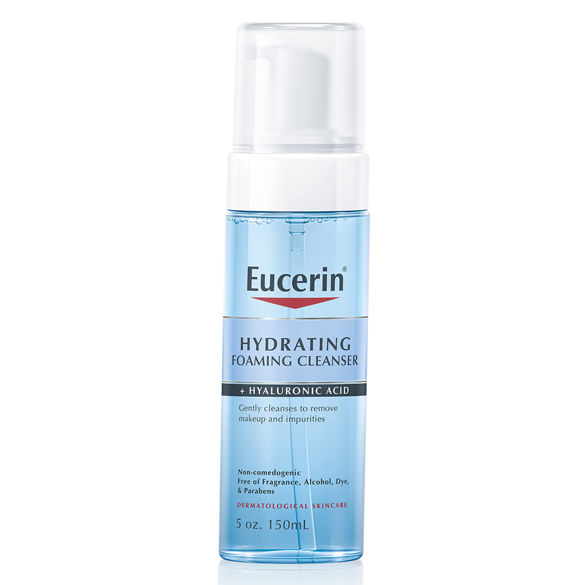 Eucerin Hydrating Foaming Cleanser bottle front for a gentle daily cleanse