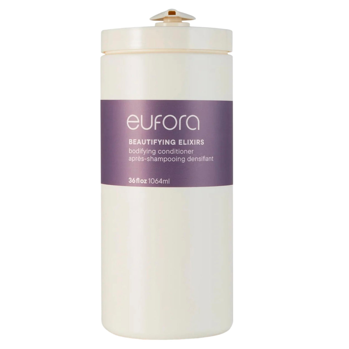 Eufora Bodifying Conditioner bottle delivering color-safe moisture and radiant shine.