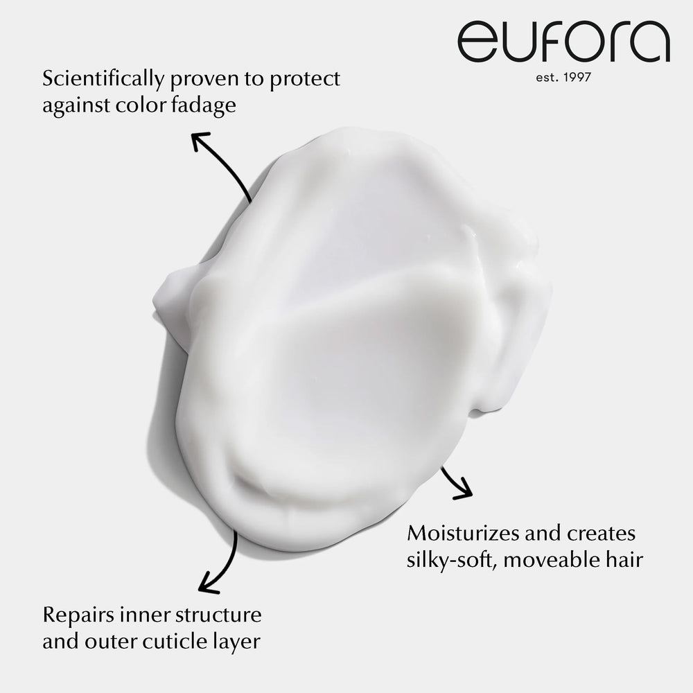 Eufora Elixirone being applied to frizzy hair for smooth control