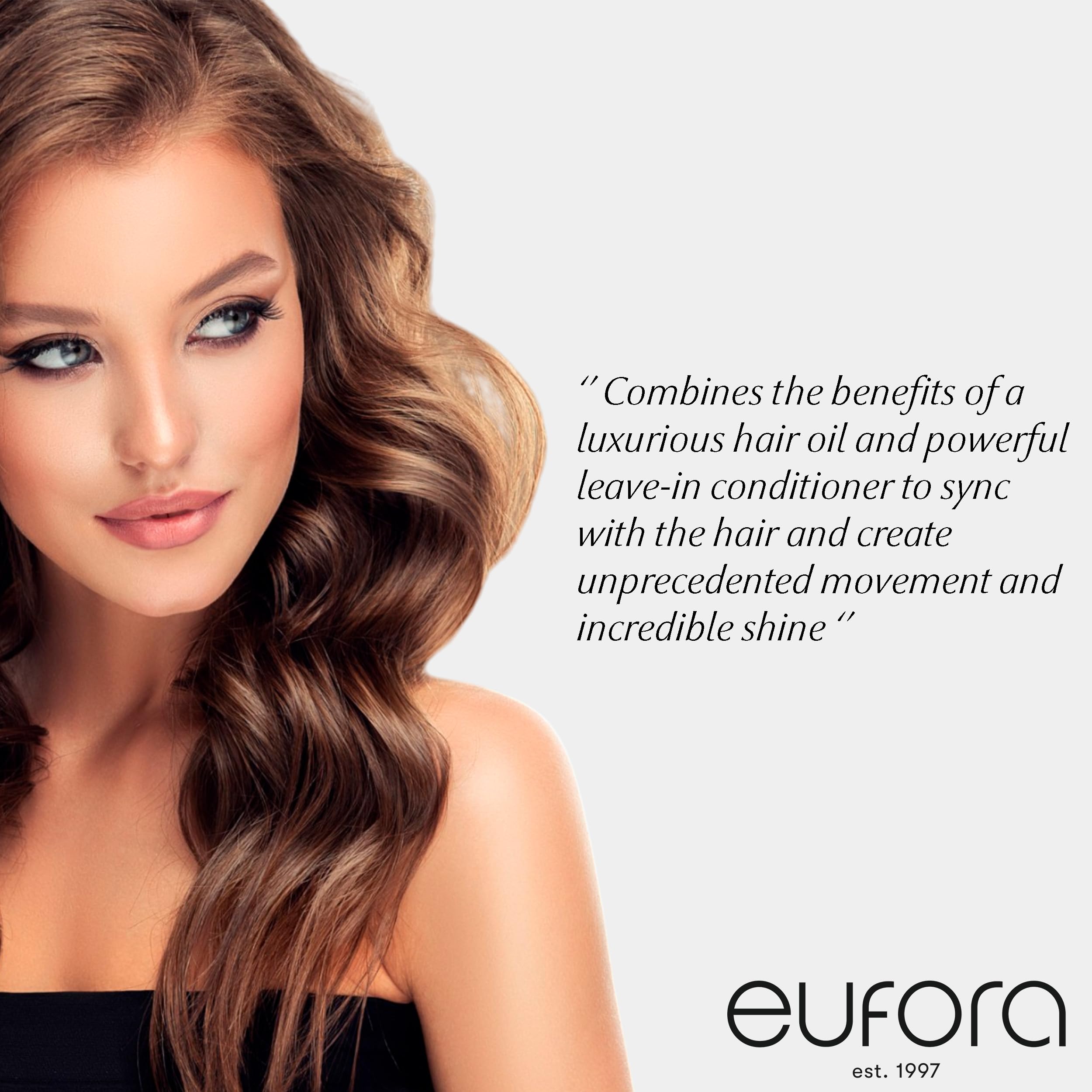 Eufora Elixirone close-up showing silky texture after application