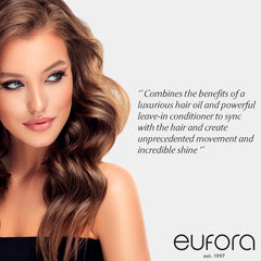 Eufora Elixirone close-up showing silky texture after application