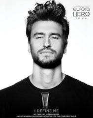 Eufora Hero Men applying treatment to scalp for refreshing care