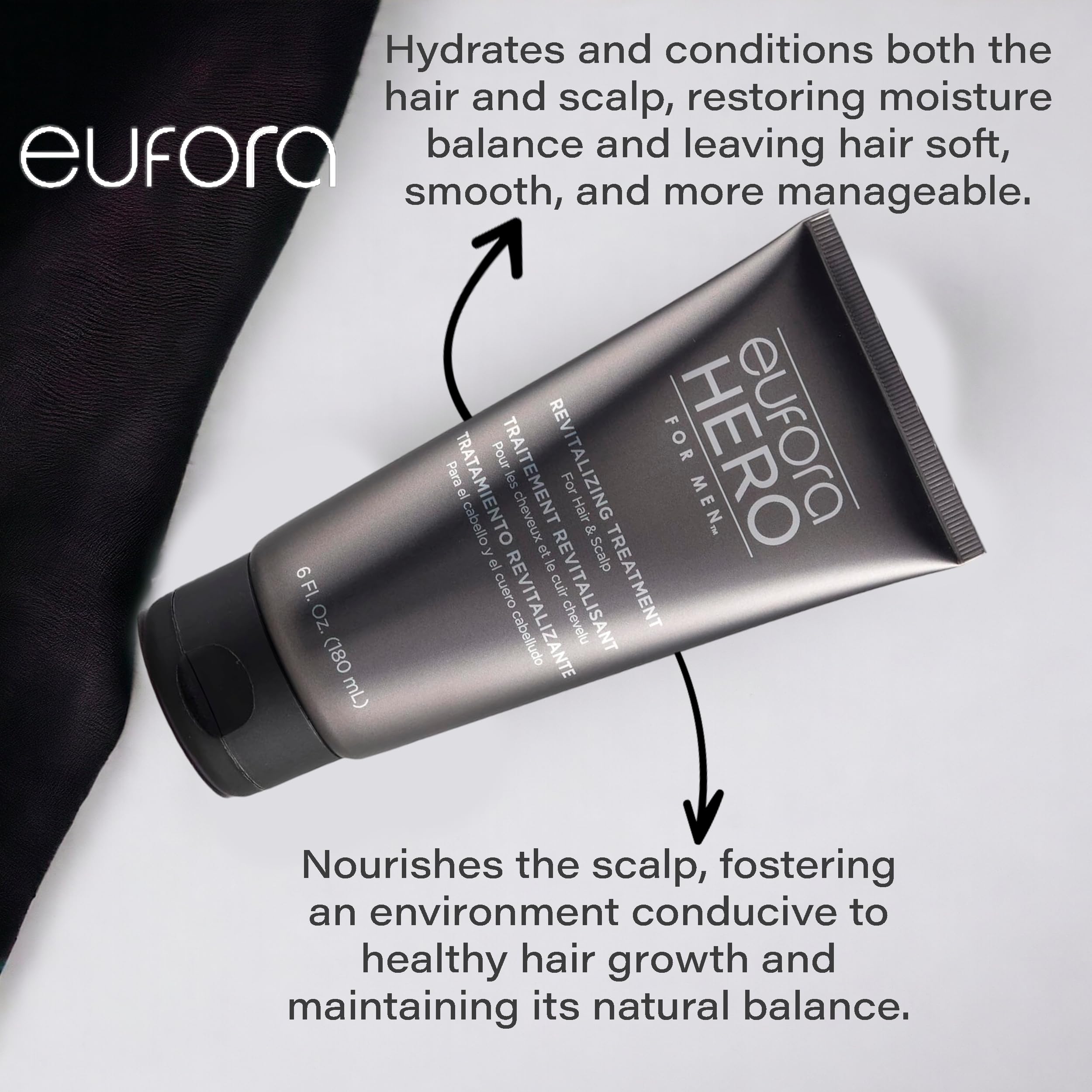 Eufora Hero Men product label detail highlighting ProAmino Peptide Complex and balance