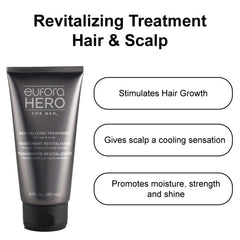 Eufora Hero Men serum pump showing easy scalp application for even distribution