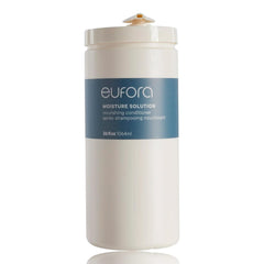 Eufora Moisture Solution Nourishing Conditioner bottle pouring for deep hydration