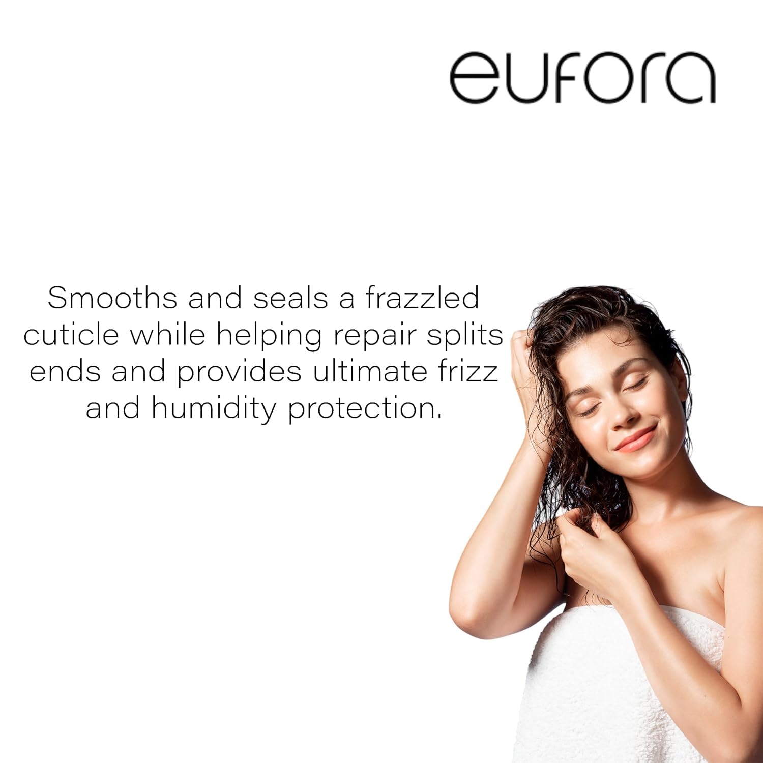 Eufora Smoothing Frizz Control Conditioner leaves curls glossy and frizz free