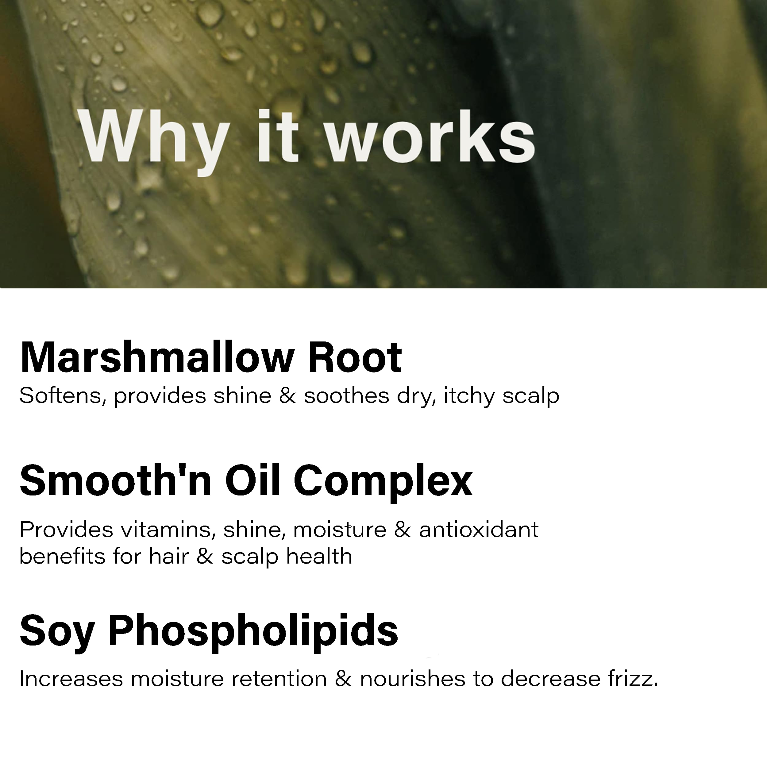 Hair strands treated with Eufora Soothing Conditioner showing smoothness and shine.