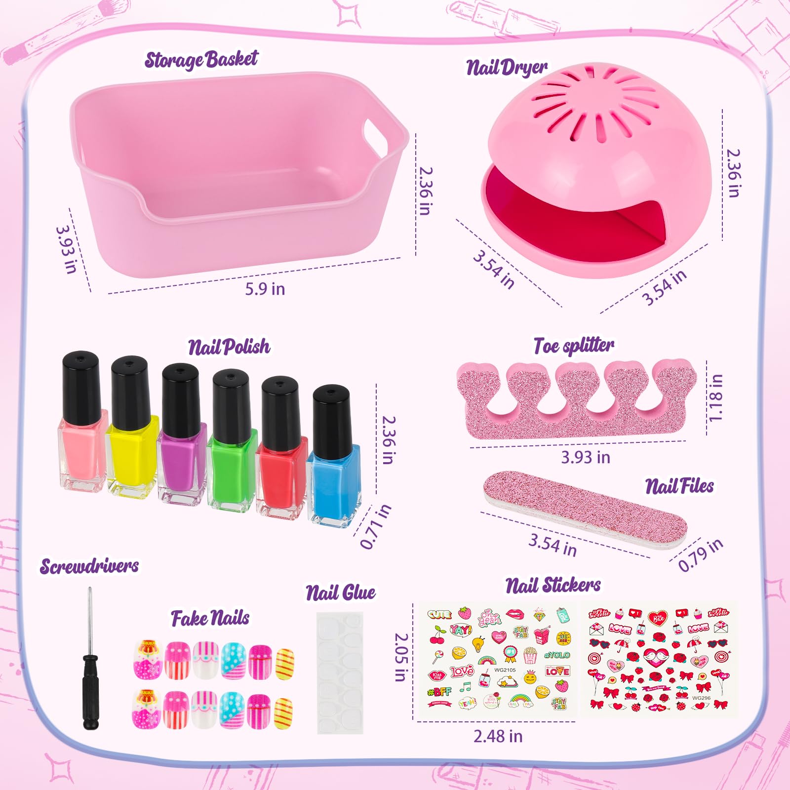 EULRGAUS nail file helps smooth edges for comfortable finishes.