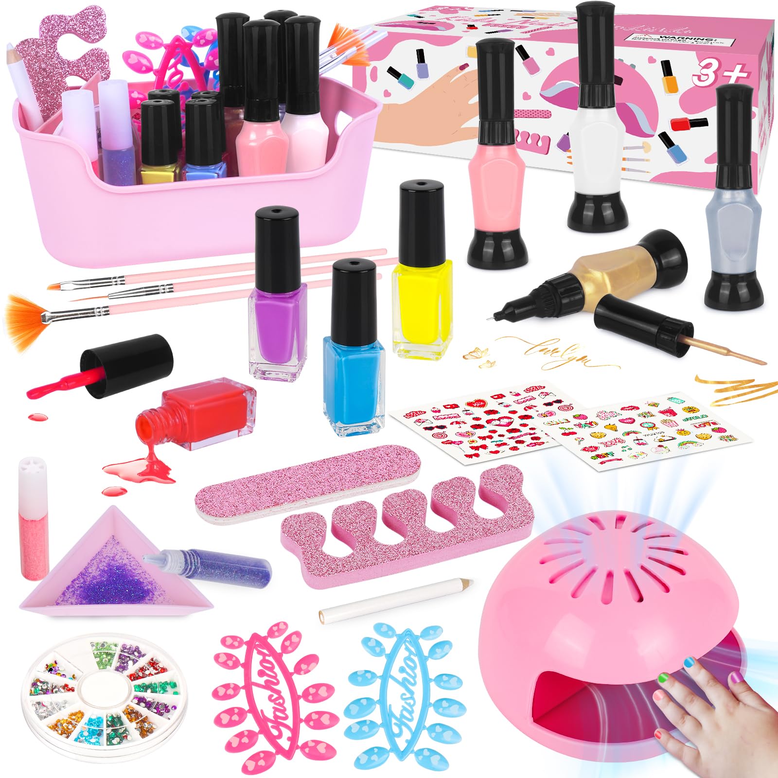 EULRGAUS kit laid out for colorful, creative nail art sessions.