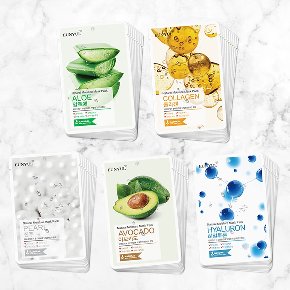EUNYUL Natural Sheet Mask Pack offers variety for daily pampering