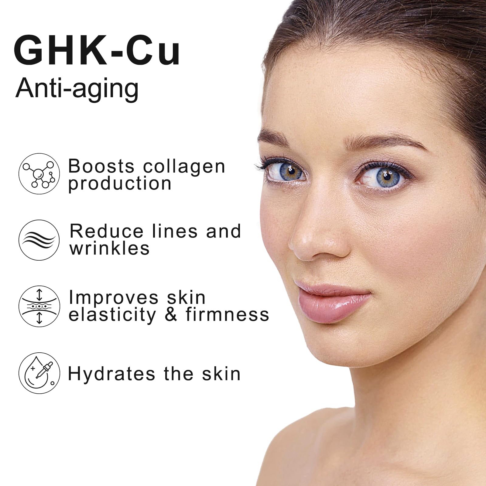 Euphea GHK-Cu face cream box highlighting vegan, cruelty-free skincare packaging.