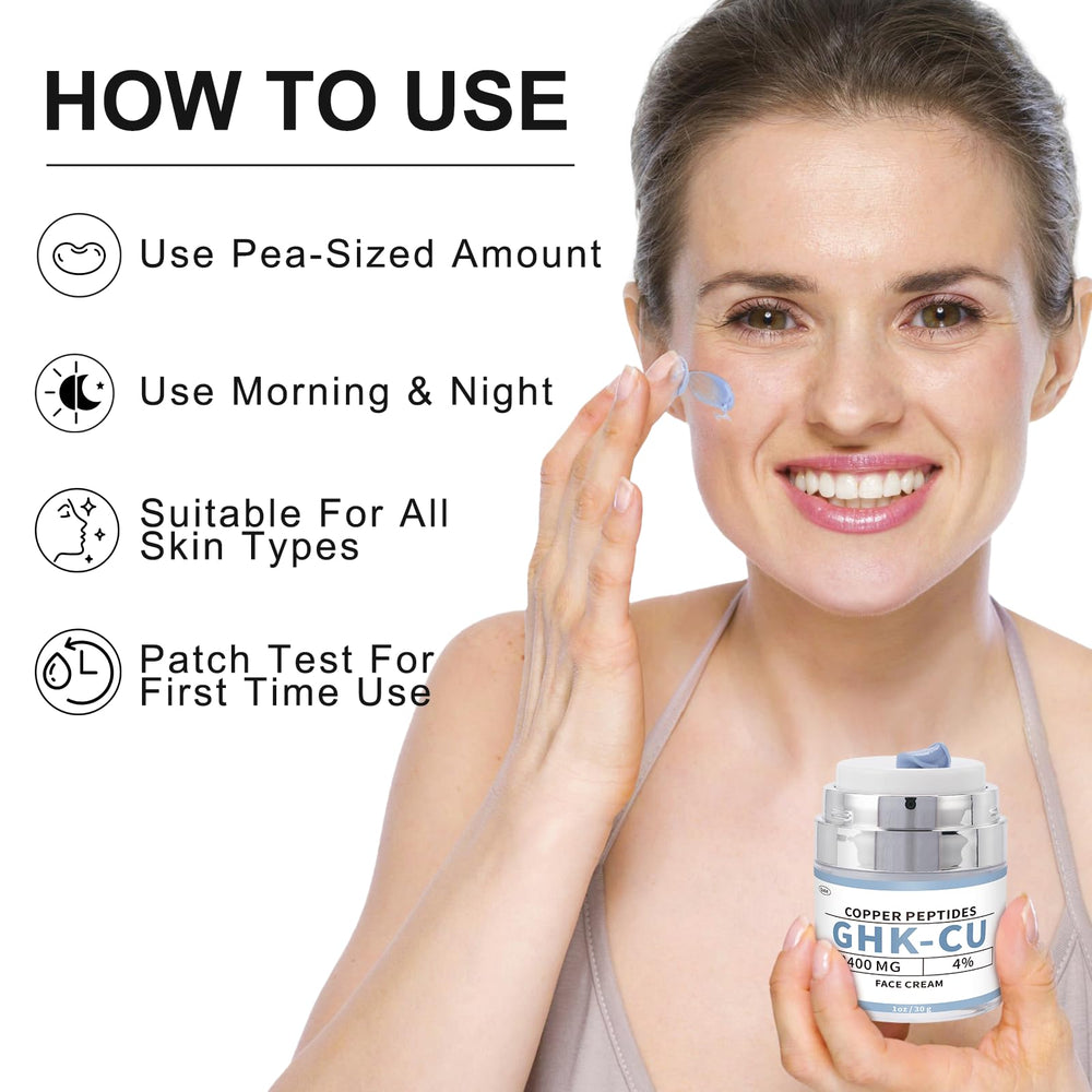 Euphea GHK-Cu suitable for all skin types, vegan and cruelty-free daily moisturizer.