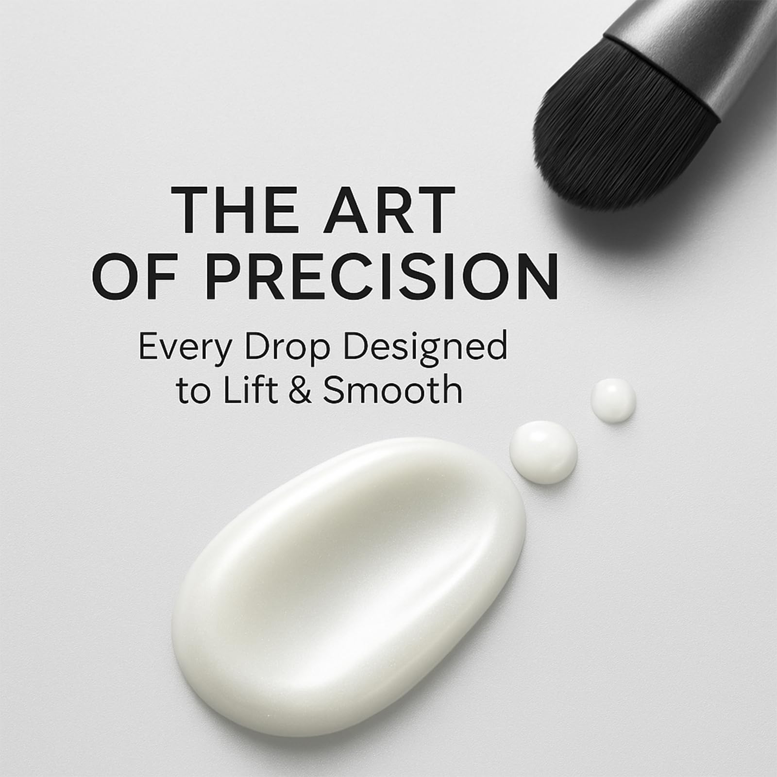 Silky lotion texture close-up highlighting quick absorption.