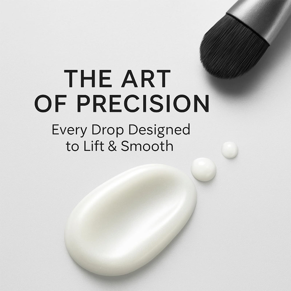 Silky lotion texture close-up highlighting quick absorption.