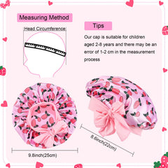 Eurzom kids satin bonnet styles to keep hair in place for wash or routine.