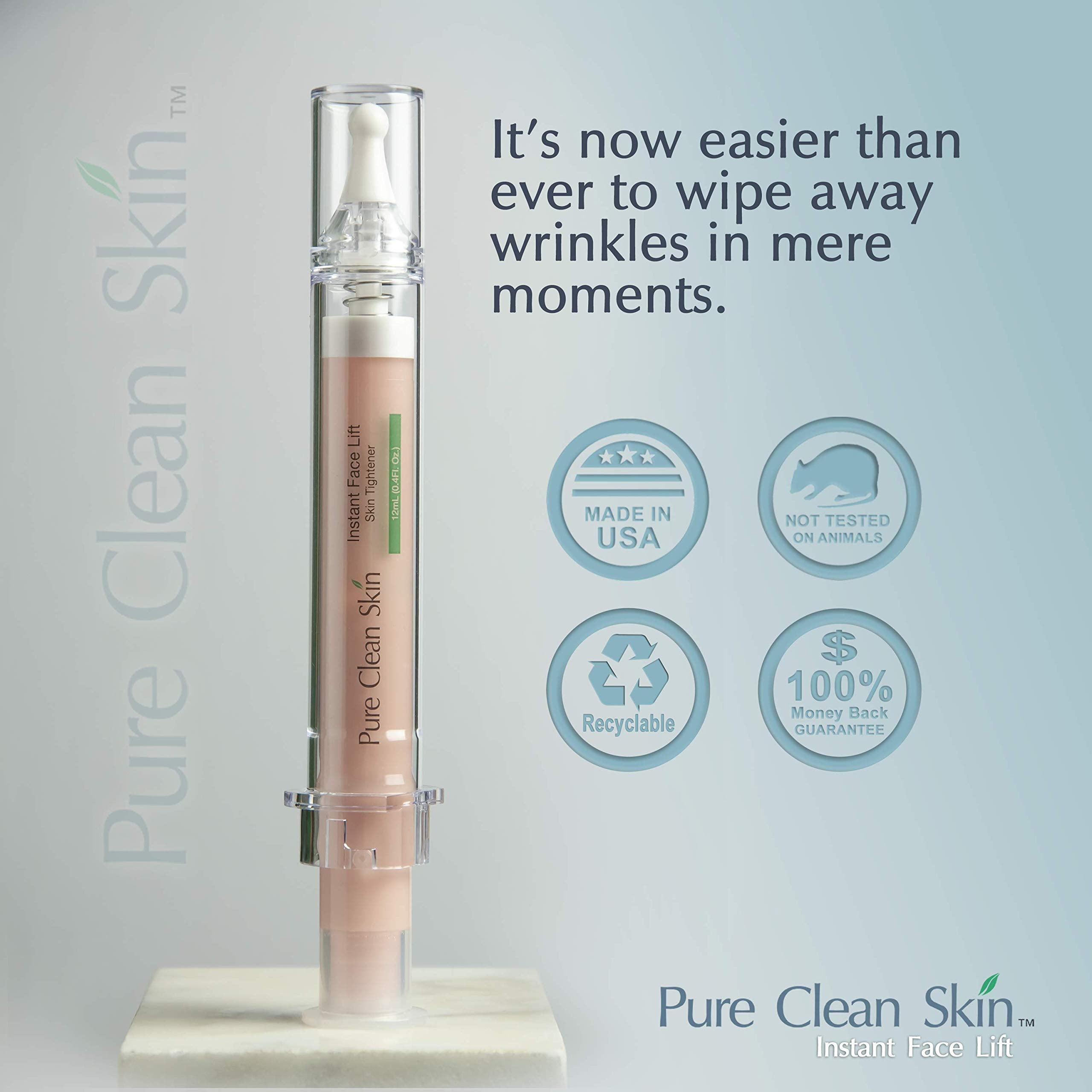 EUZEN Biomolecular Firming Serum activation demonstrates lifting potential.