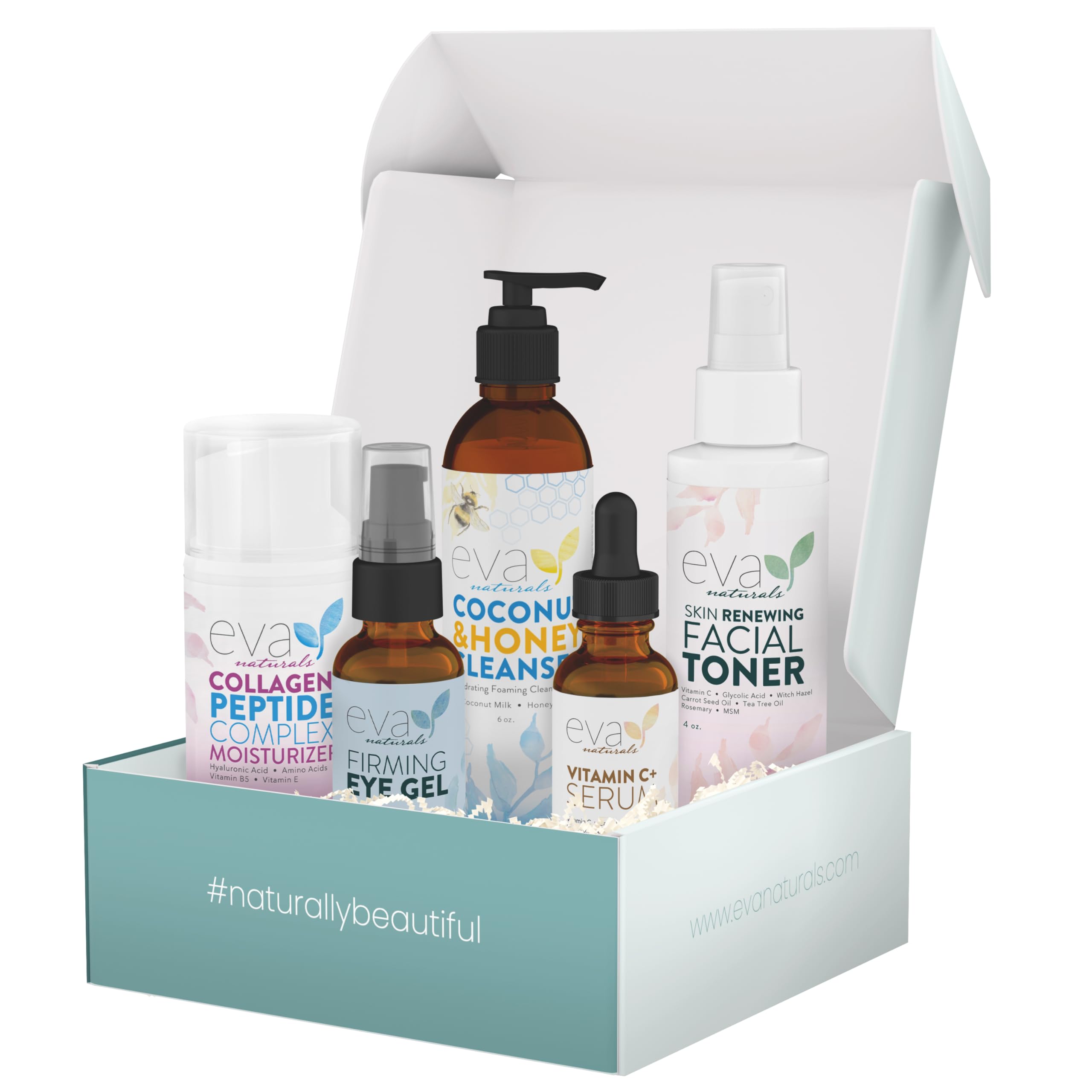 Eva Naturals Bee Clean facial cleanser bottle with gentle foam for refreshed skin.