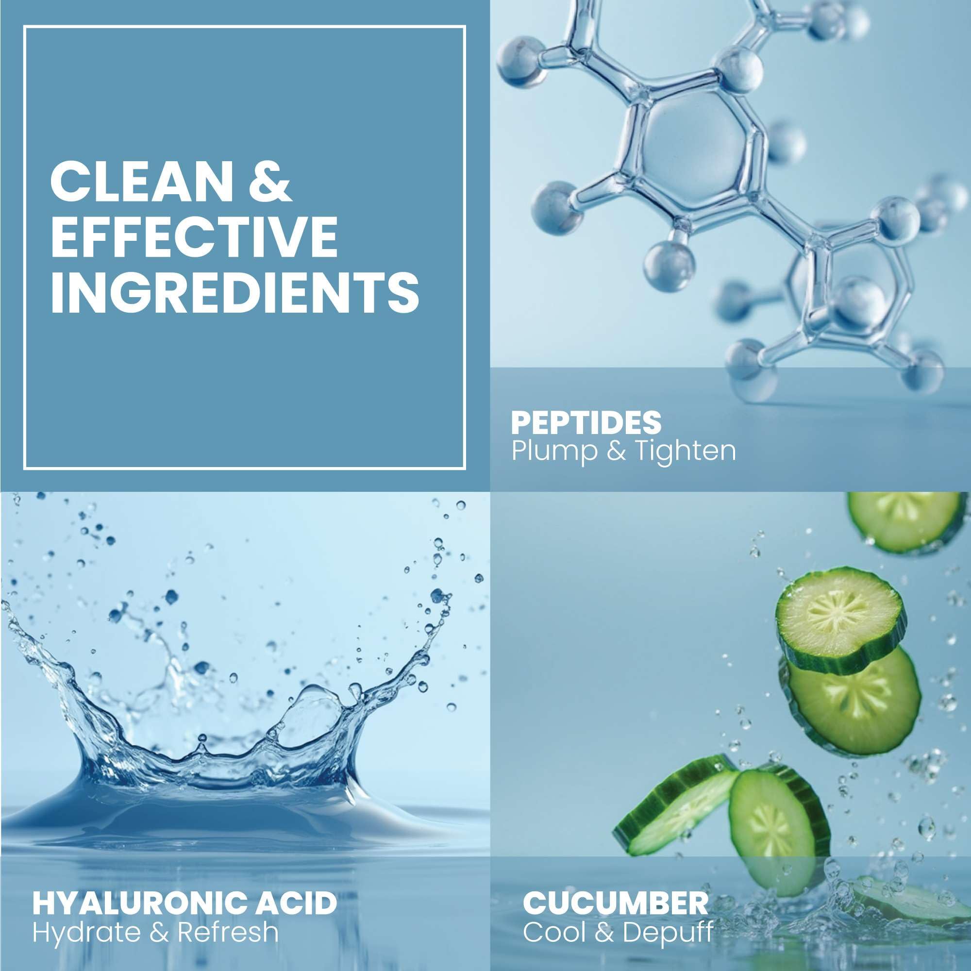 Eva Naturals Eye Gel suitable for day and night skincare routines