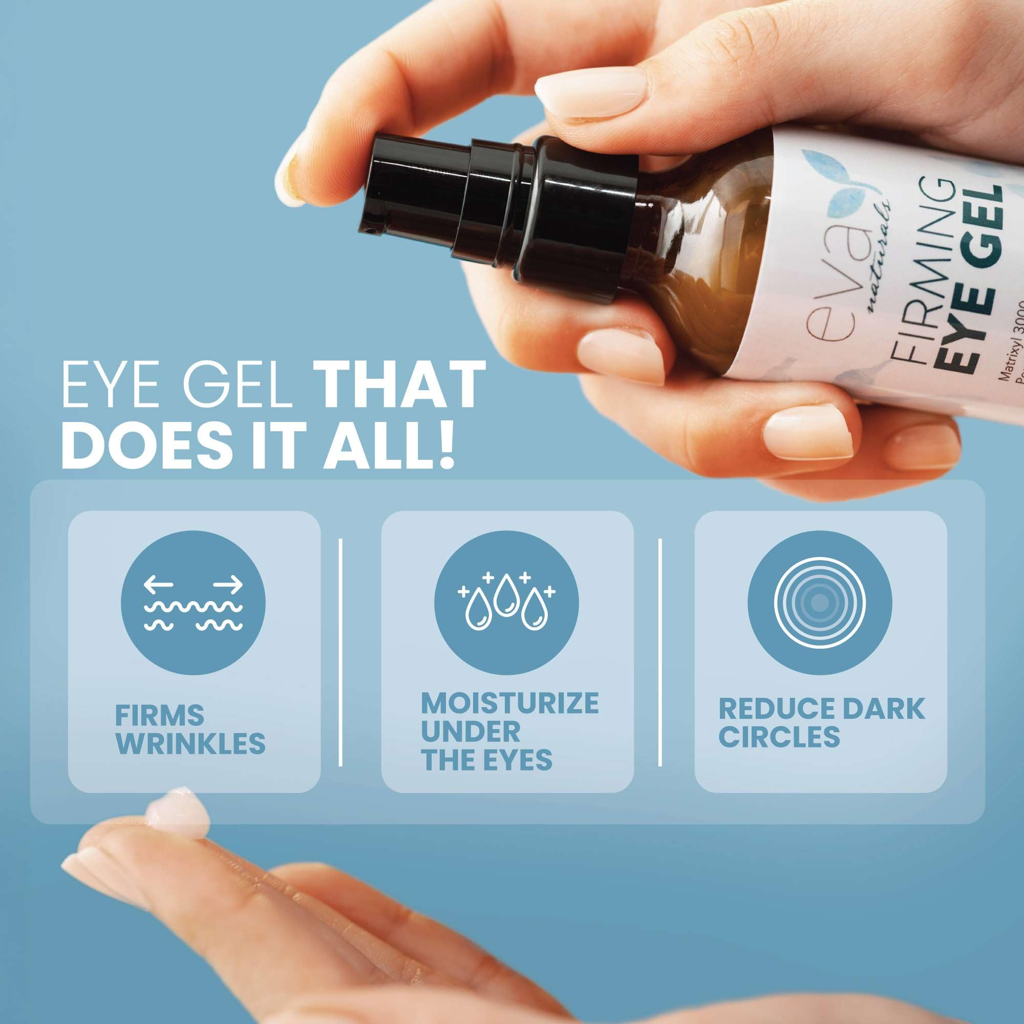 Eva Naturals Eye Gel ginkgo biloba soothing the eye area