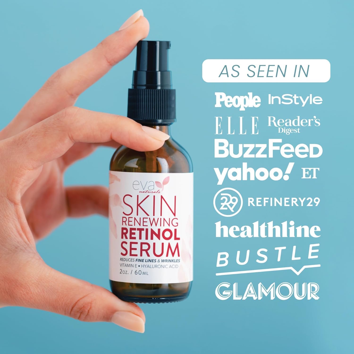 Eva Naturals hyaluronic acid feature providing lightweight moisture boost