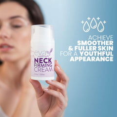 Jar of Eva Naturals Neck Firming Cream ready for daily care
