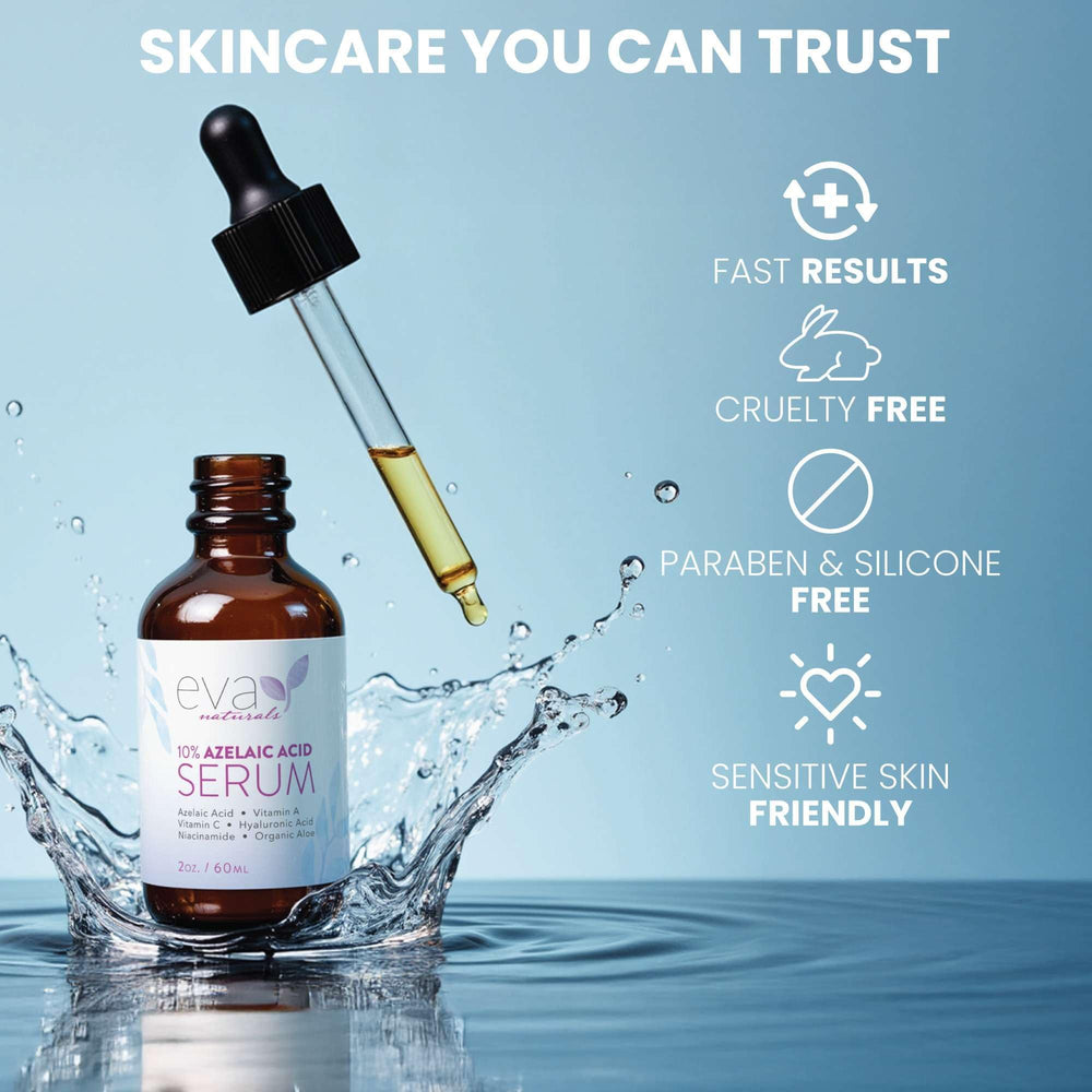 Packaging and box presentation of Eva Naturals highlighting cruelty-free claims.
