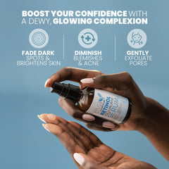 Eva Naturals retinol serum close-up texture shows silky, non-greasy formula for sensitive skin