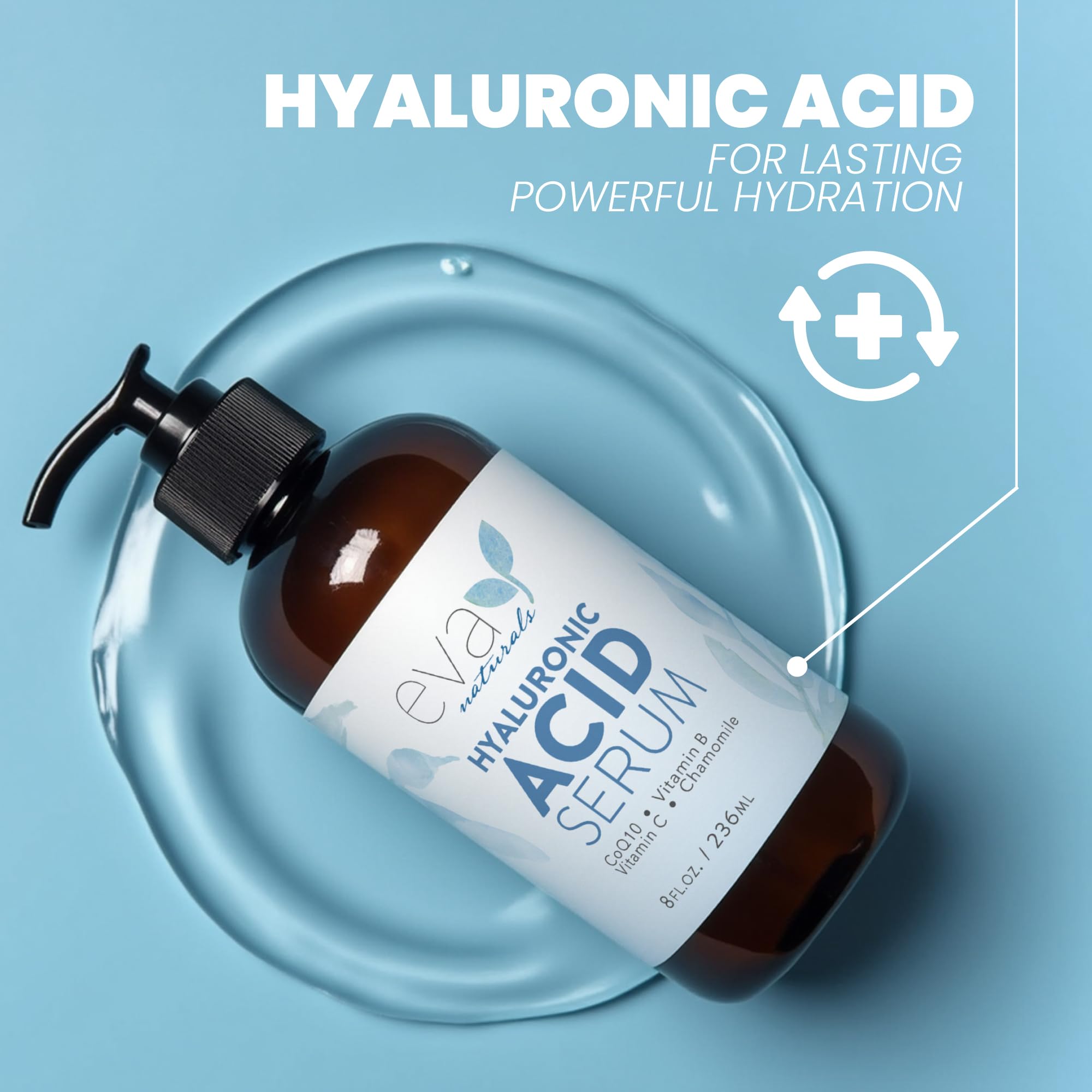 Application nocturne du sérum Eva Naturals, peau reposée et nourrie pendant le sommeil.