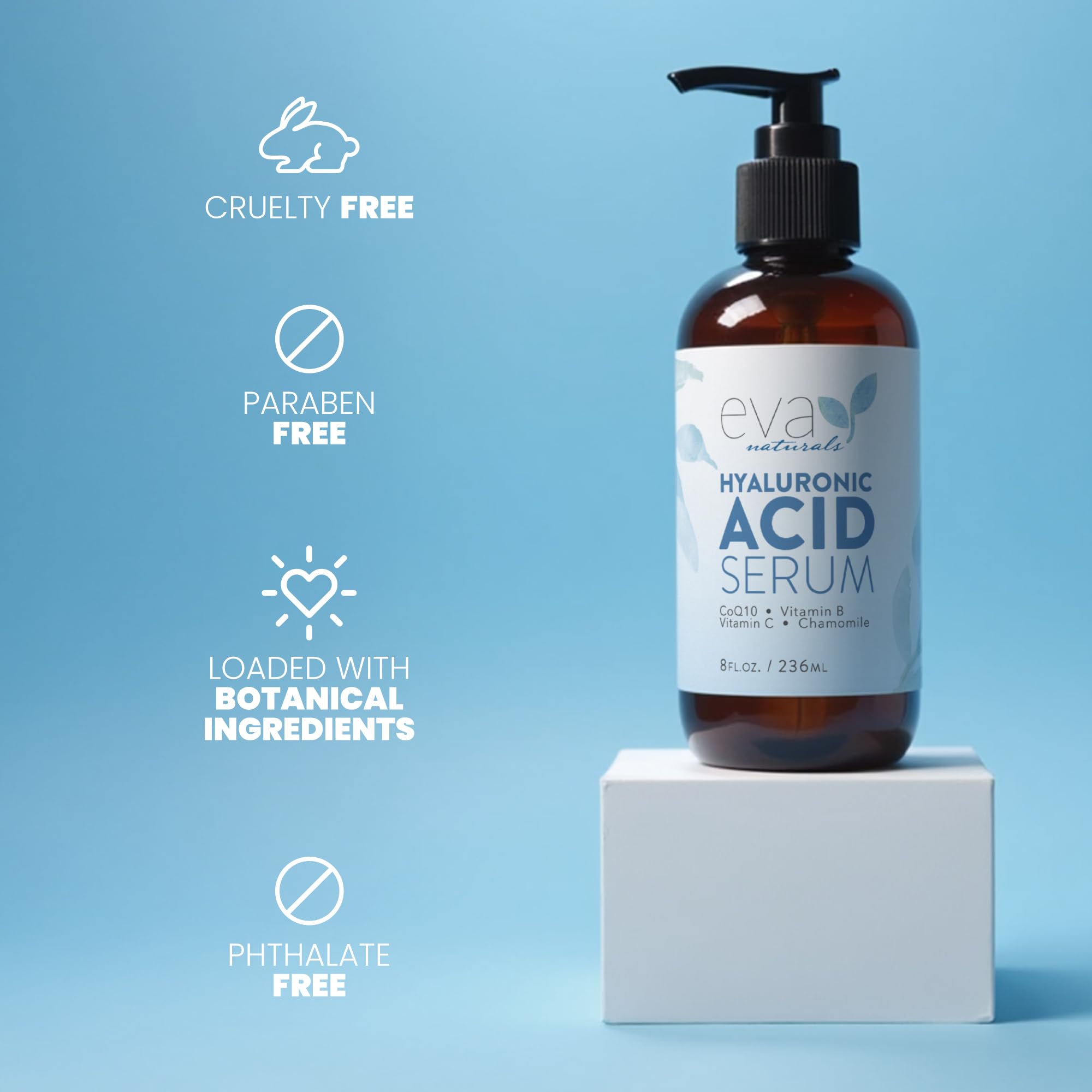 Soin quotidien Eva Naturals pour une peau hydratée et confortable.