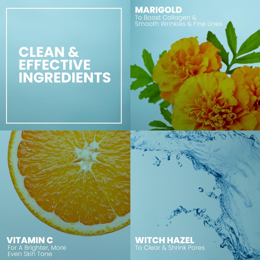 Eva Naturals serum set label close-up with ingredient highlights.