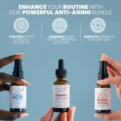 Eva Naturals Vitamin C serum bottle promotes radiance and even tone.